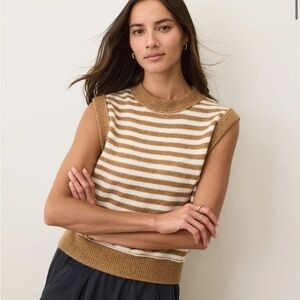 Marine Layer Sausalito Sweater Vest Merino Wool blend